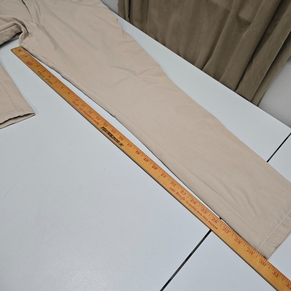 Swet Tailor pants Mens 33x32 (Fits 33x30) Beige Slim Performance Stretch‎ Golf - Picture 12 of 14